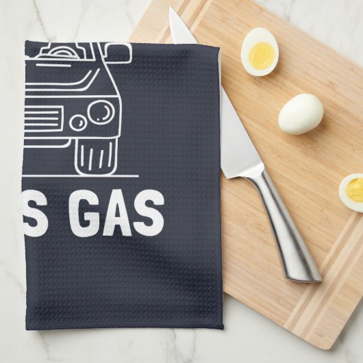 I Pass Gas Eco Electric Car Gag Theedoek (Quarter Fold)