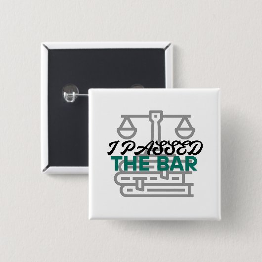"I Passed the Bar" Button (Voorkant /achterkant)