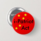 i Patriot Act Ronde Button 5,7 Cm (Voorkant /achterkant)