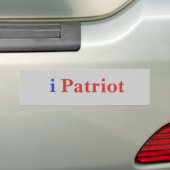 i, Patriot Bumpersticker (Op auto)