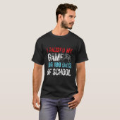 I Paused My Game For 100 Days Of School 100 Days T-shirt (Voorkant volledig)
