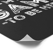 I Paused My Game to Be Here Graphic Sarcastic Fun Poster (Hoek)