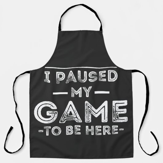 I Paused My Game to Be Here Graphic Sarcastic Fun Schort (Voorkant)