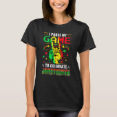 I Paused My Game To Celebrate Juneteenth Black Kid T-shirt (Voorkant)