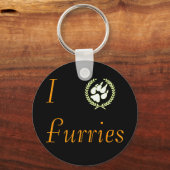 I Paw Furries Sleutelhanger (Voorkant)