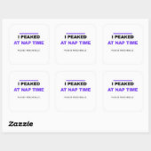 I Peaked At Nap Time Funny Sticker (Vel)