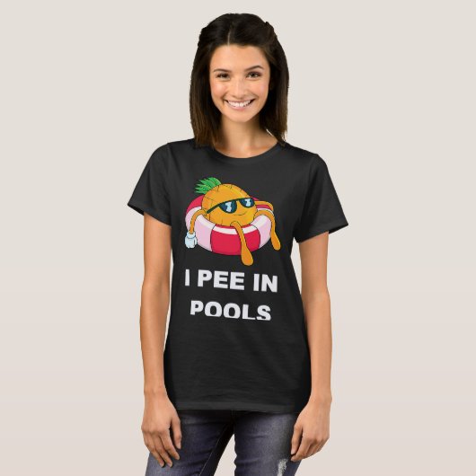 I Pee In Pools 1 T-shirt (Voorkant volledig)