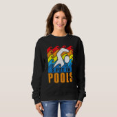 I Pee In Pools Swimming Poolside Swimmer Humor Jok Trui (Voorkant volledig)