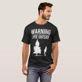 I Pee Outside  For Camping Boys Teens Kids Camper T-shirt (Voorkant volledig)