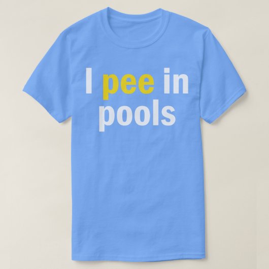 I Peer in pools T-shirt (Design voorkant)