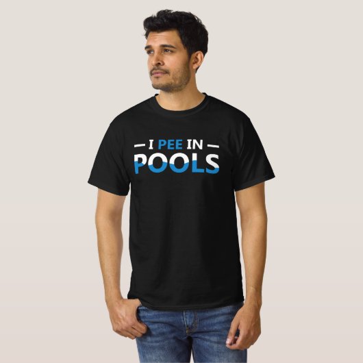 I Peer in pools T-shirt (Voorkant volledig)