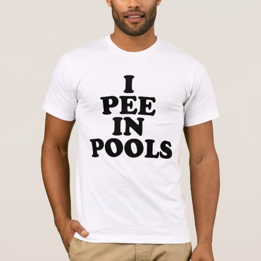 I Peer in pools T-shirt (Voorkant)