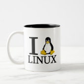 I Penguin Linux 2 Tweekleurige Koffiemok (Links)