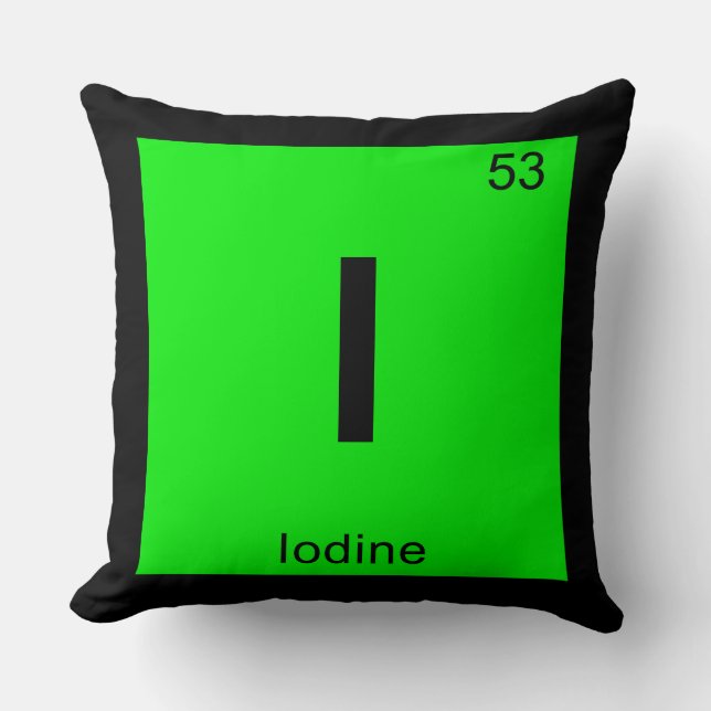 I - Periodieke code jodenchemie Kussen (Voorkant)