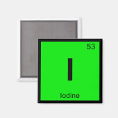 I - Periodieke code jodenchemie Magneet (Voorkant / Achterkant)