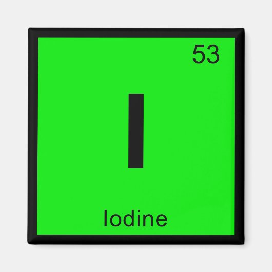 I - Periodieke code jodenchemie Magneet (Voorkant)