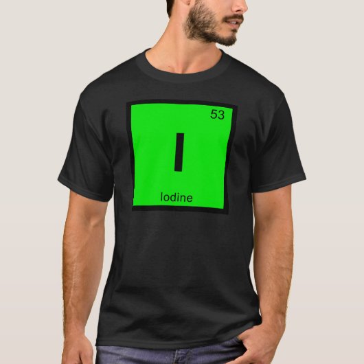 I - Periodieke code jodenchemie T-shirt (Voorkant)