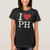 I ❤️ PH Filippijnen Custom Vrouwen T-shirt (Voorkant)
