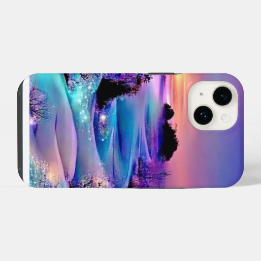 I phon 14 cover: natuur uitzicht ontwerp iPhone hoesje (Achterkant horizontaal)