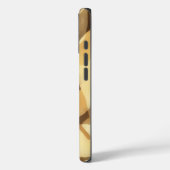 I-Phone 16 Mocha Abstract Art Hoesje (Achterkant / Links)