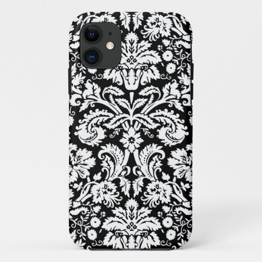i Phone 5 Black Damask Patroon Case-Mate iPhone Case (Achterkant)