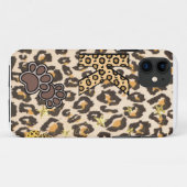 i Phone Apple iPhone 11 hoesje luipaard print (Achterkant (horizontaal))