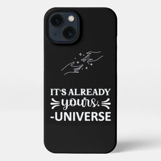 I Phone Case "Het is al je universum" White iPhone Hoesje (Achterkant)