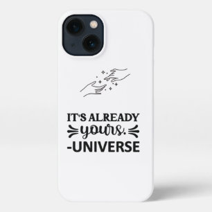 I Phone Case "Het is al jouw universum" Black iPhone 13 Hoesje