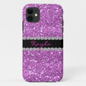 I PHONE CASE LAVENDER CRYSTAL BLOK (Achterkant)