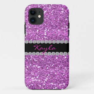 I PHONE CASE LAVENDER CRYSTAL BLOK