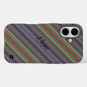 I phone Case Verticale Neon Kleuren HAMbWG (Achterkant (horizontaal))
