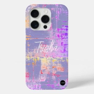 I Phone Hoesje Bleek Paars Mix Gedistresseerd HAMb