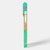 I Phone Hoesje Turquoise Mix Vervuild HAMbyWG (Achterkant / Links)