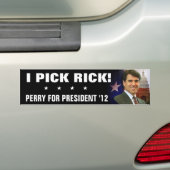 I PICK RICK BUMPERSTICKER (Op auto)