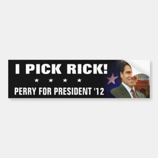 I PICK RICK BUMPERSTICKER