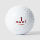 I Pick You Personalized Valentine's Day Golfballen (Voorkant)