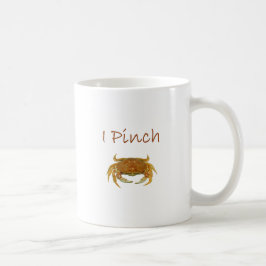 "I Pinch" Rock Crab Logo Koffiemok