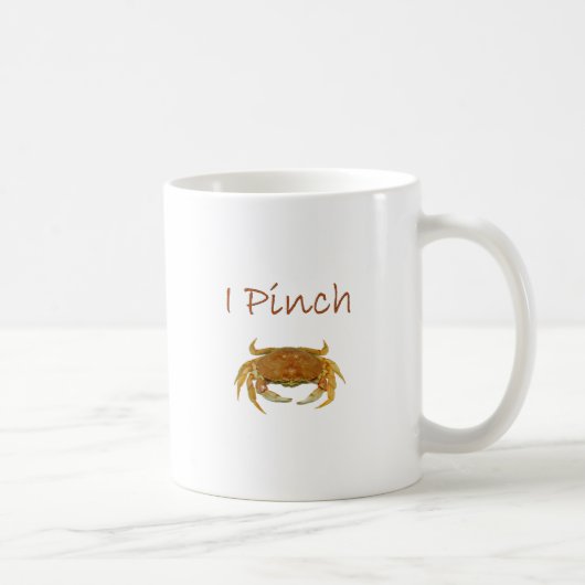 "I Pinch" Rock Crab Logo Koffiemok (Rechts)