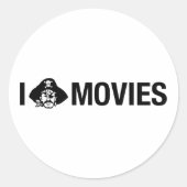 i piratenfilms ronde sticker (Voorkant)