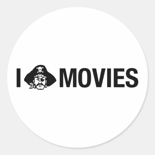 i piratenfilms ronde sticker (Voorkant)