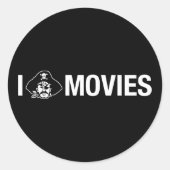 i piratenfilms ronde sticker (Voorkant)