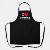 I ❤ Pizza grappig keuken schort voor pizzamaker (Voorkant)