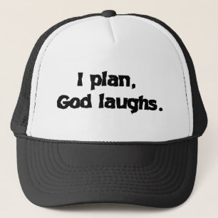 I Plan God Laughs Funny Recovery Spiritueel Quote Trucker Pet
