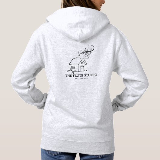 I Play Flute. Fear My High Notes Hoodie (Achterkant)