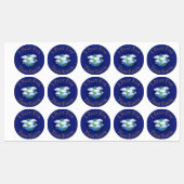 "I Play for Team Earth" Message of Unity Labels (Vel)