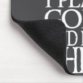 I Play Golf Funny Golf Quote Shop Uni-adults &amp; Muismat (Hoek)