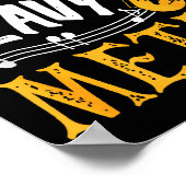 I Play Heavy Metal Saxophone Saxophonist  Poster (Hoek)