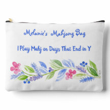 I Play Mahjong Dot Crack Bam Watercolor Flower 