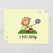 I Play Poker Briefkaart (Voorkant / Achterkant)