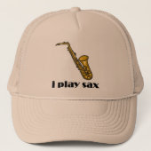 I Play Sax Trucker Pet (Voorkant)